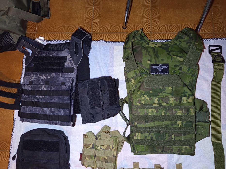 AIRSOFT colete replicas acessórios rádio