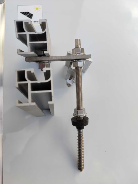 Кріплення для сонячних панелей: алюміній/ оцинковка/ шпилька / прижими