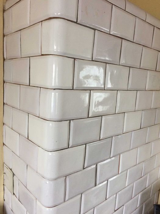 кафель на грубу, піч білий пічной прямий та кутовий