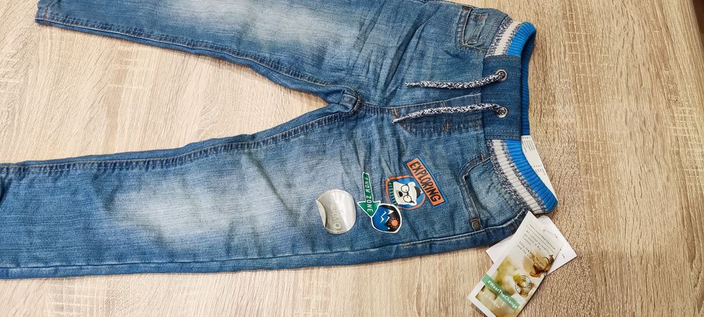 Nowe Spodnie Dziecięce Jeans Thermo Ocieplane 104 C&A