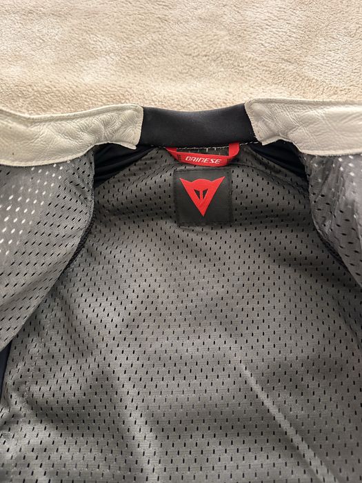 Casaco de mota Dainese Rapida Lady em pele — Tamanho 40 (senhora) — Como novo