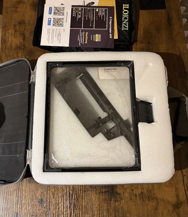 Nowy Teleprompter ILOKNZI SB250 (do DSLR/Tabletu) - Nieużywany!