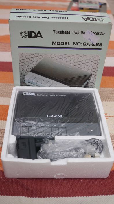 GIDA GA-868 Telephone Two Way Recorder — Novo na Caixa