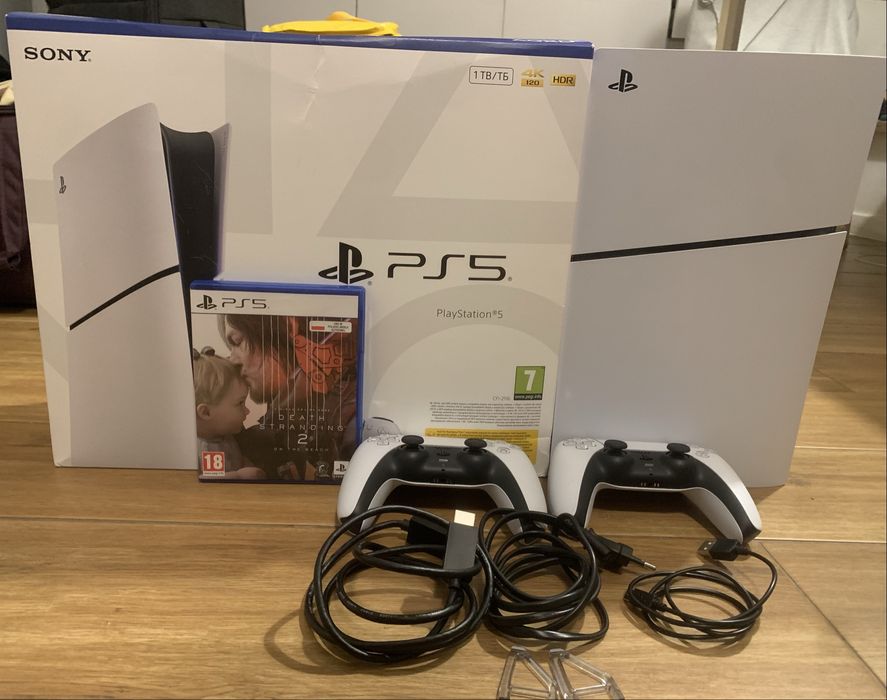 PS5 1TB + 2 pady + Death Stranding 2 | Stan idealny | Jak nowa