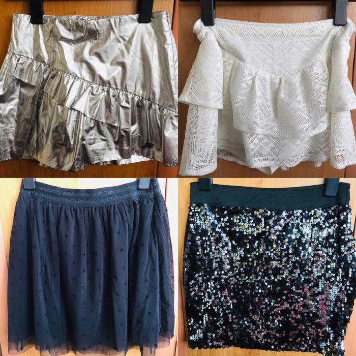 Юбка карандаш, модная,  пышная, переливающая