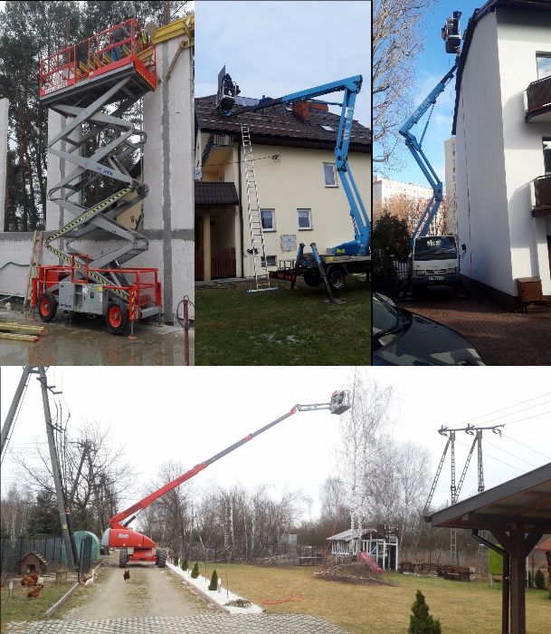 Podnośnik koszowy samojezdny wynajem wynajmę 16m JLG 460SJ