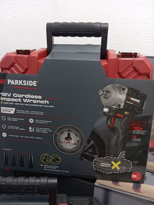 Акумуляторн ударний гайковерт Parkside PPDSSA 12, Гайковерт парксайд