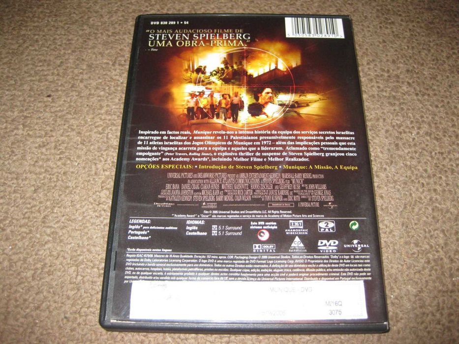 DVD "Munique" de Steven Spielberg
