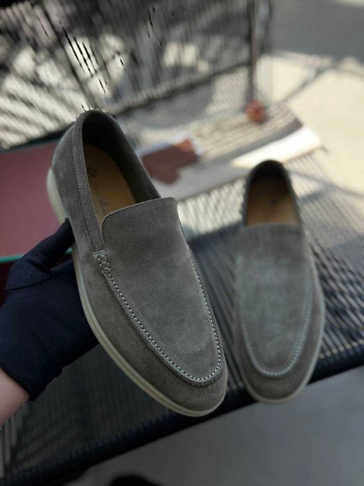 Замшевые мокасины Loro Piana мужские лоферы Лоро Пиана ob395