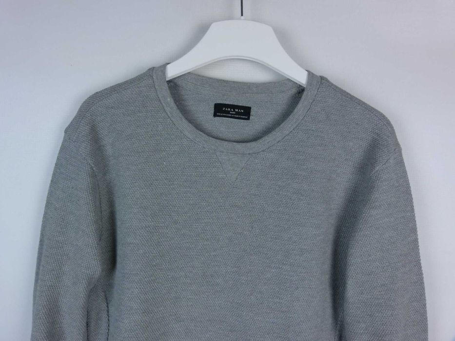 Zara Man szara cieńsza bluza / M