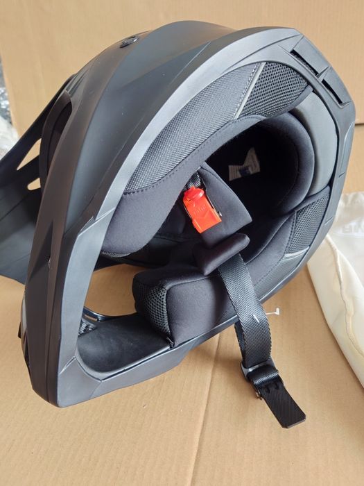 Kask krossowy na Quada Hulajnogę S 55-56 cm Czarny Lekki Fullface