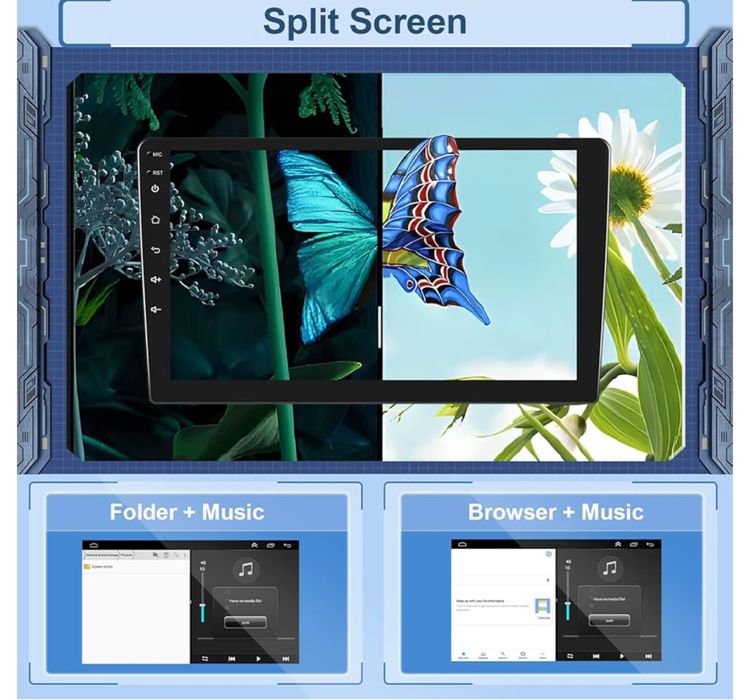 Radio samochodowe Carplay Peugeot Citroen Mitsubishi Android auto