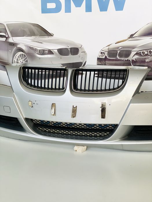 Бампер BMW E90 E91 354 Titan Silver Сірий Передній Бампер БМВ Е90 Е91