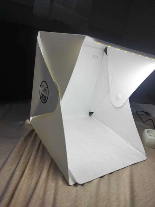 Studio fotograficzne składane podświetlane LED, przenośne, 2 szablony