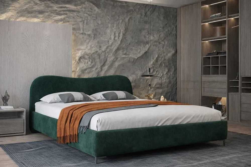 10 LAT GWARANCJI Łóżko tapicerowane ze stelażem metalowym - PRODUCENT