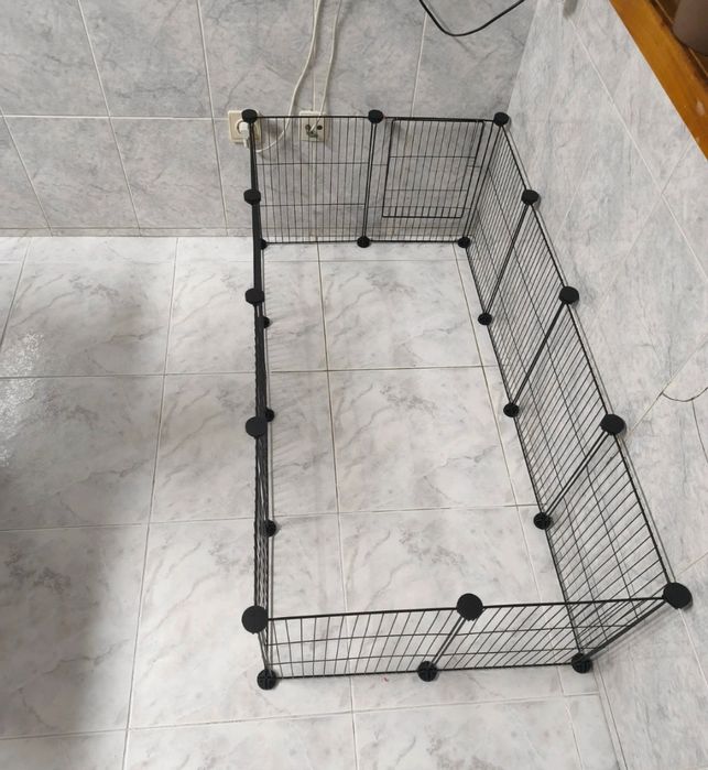 Cerca modular em metal para animais de pewieno porte