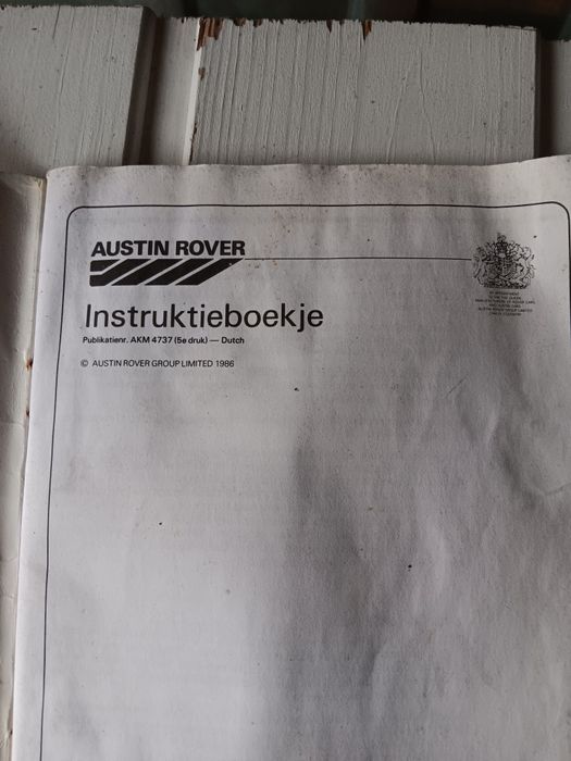 Instrukcja obsługi austin rover mini 1000