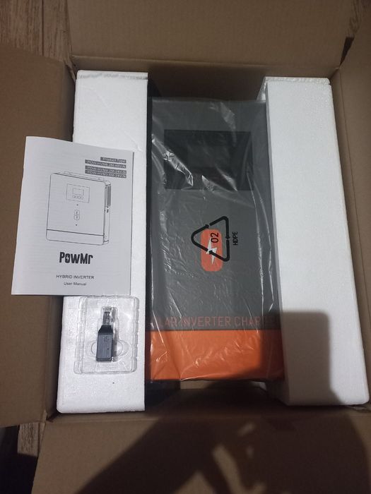 Гібридний інвертор PowMr 6,2 кВт 48в з WIFI  модулем!