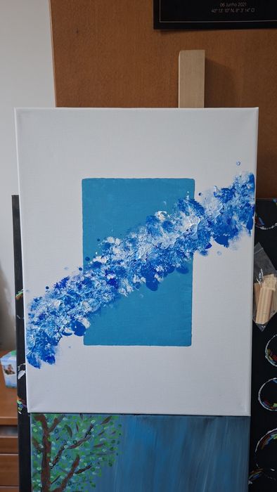 Telas variadas (pintado à mão)