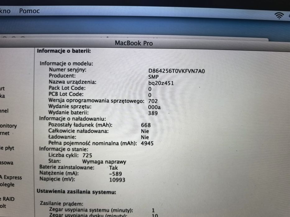 Laptop macbook pro