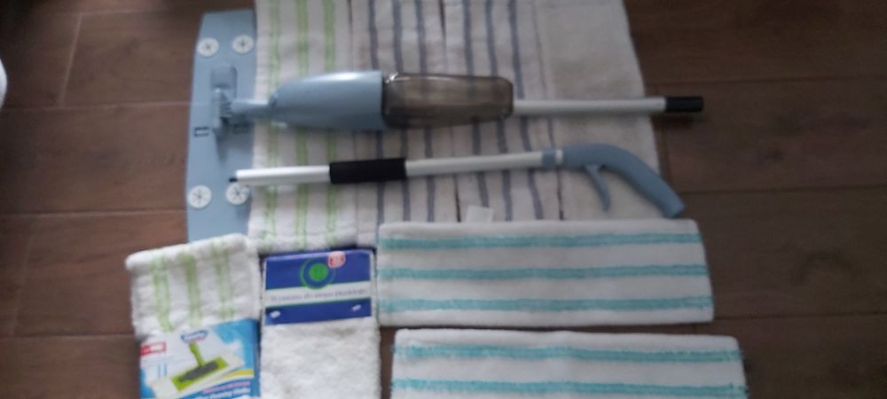 OKAZJA 9 końcówek i Mop płaski z pojemnikiem na wodę
