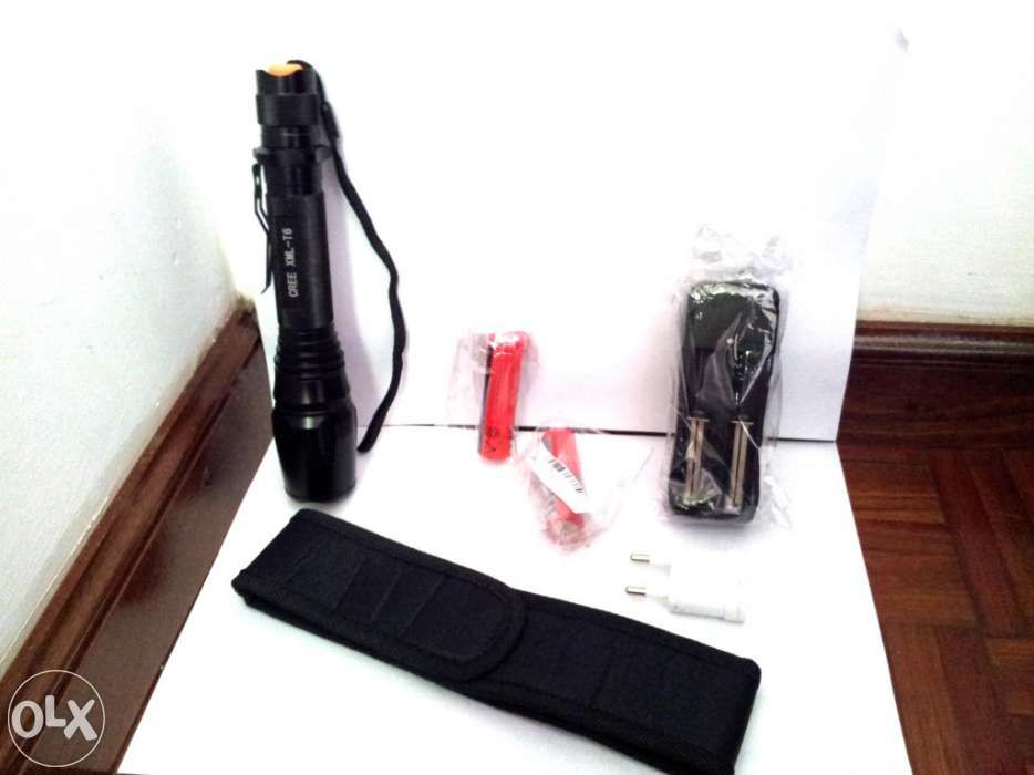 kit Lanterna Cree 1600 lumens com Zoom + acessórios