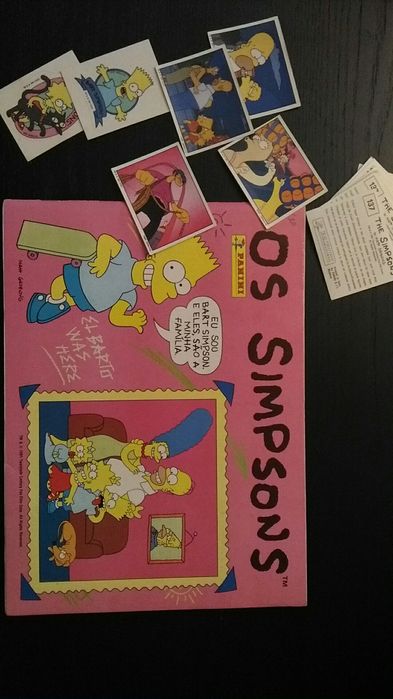 Caderneta Panini Simpsons - 1991