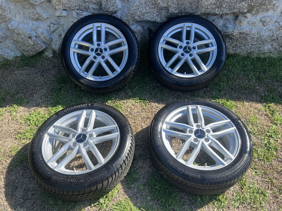 4 Jantes 17 Mercedes 5x112 - Com 4 Pneus (205/55/17)