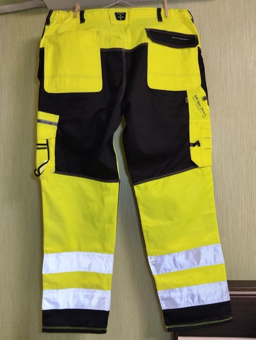 Спецовка роба сигнальные  брюки карго 62 р.