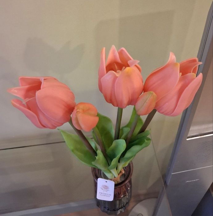 Тюльпани Білі,Рожеві,Бордові,Квіти.Латексні .Штучні