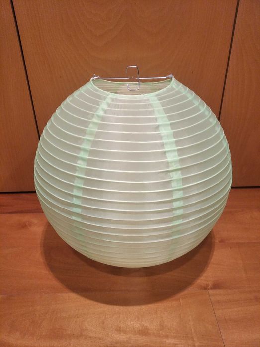 Lanternas de tecido 40 cm laranja / verde