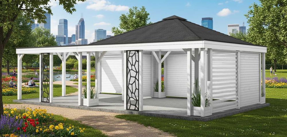 Altana Altanka Drewniana Pergola Altana Ogrodowa Altana Nowoczesna