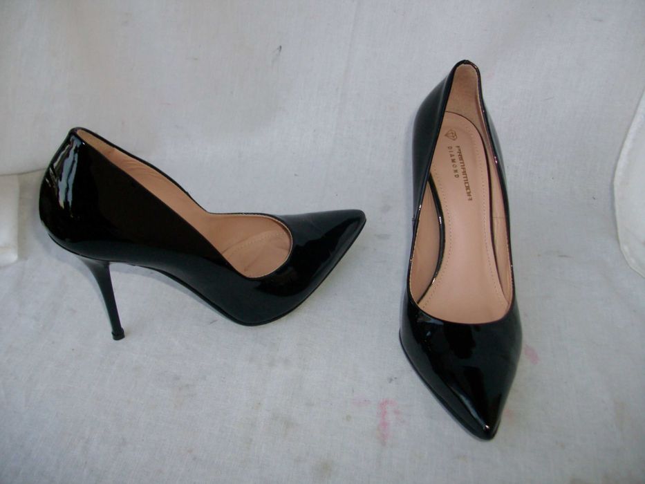 Prima Moda PrimaModa klasyczne skórzane szpilki lakierki szpic 36