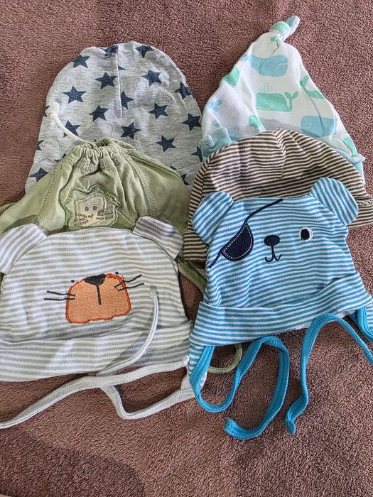 Czapeczki różne rozmiary