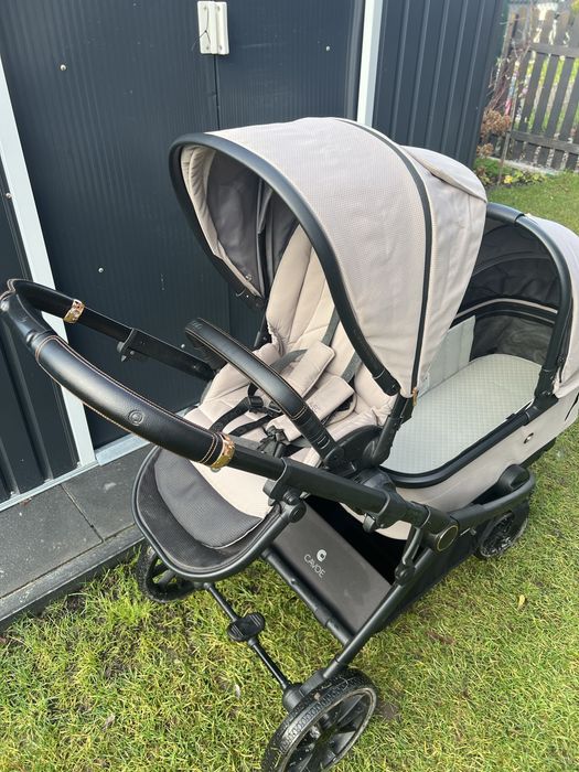 Wózek podwójny Cavoe Avec 2024 Wózek Głęboko-Spacerowy Taupe