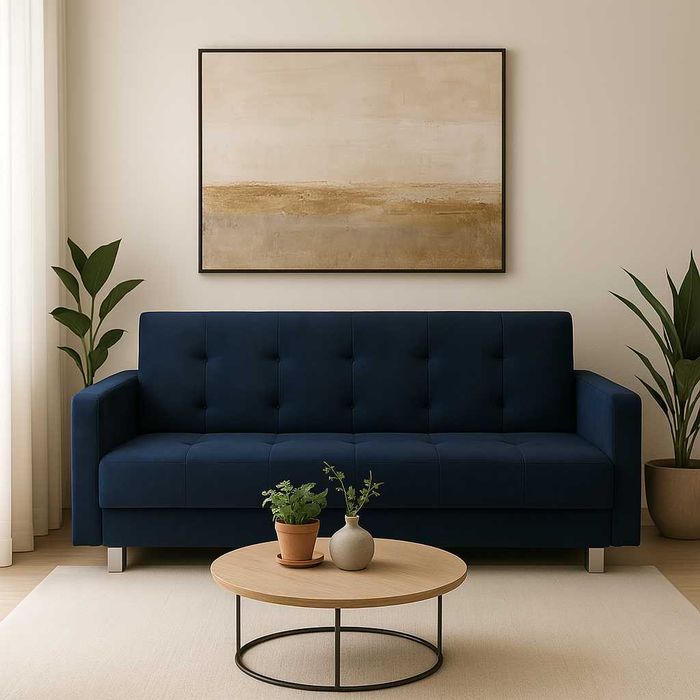 Wersalka rozkładana kanapa sofa łóżko tapczan pojemnik bonell spreżyny