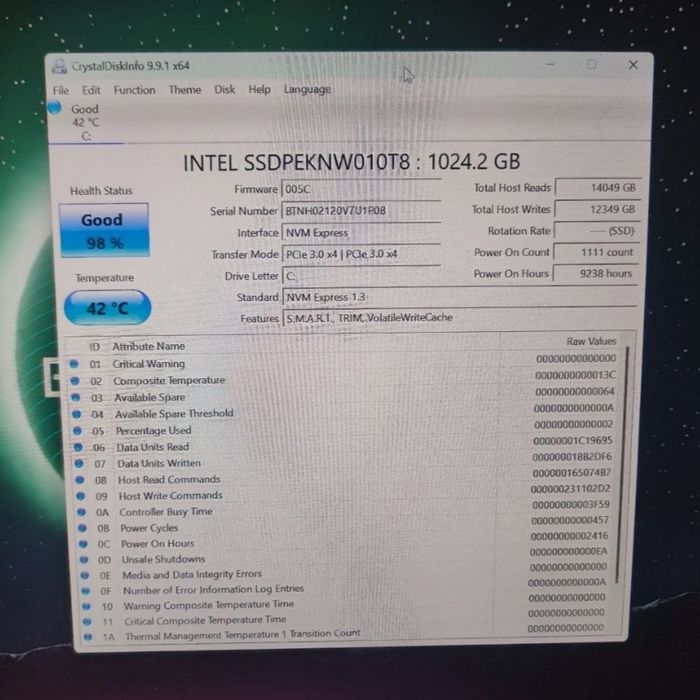 SSD m2 1Tb NVME Intel 660p накопичувач жорсткий диск