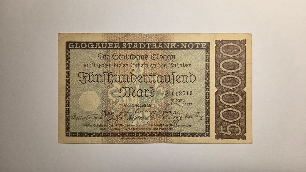 Notgeld 500 000 mk 1923