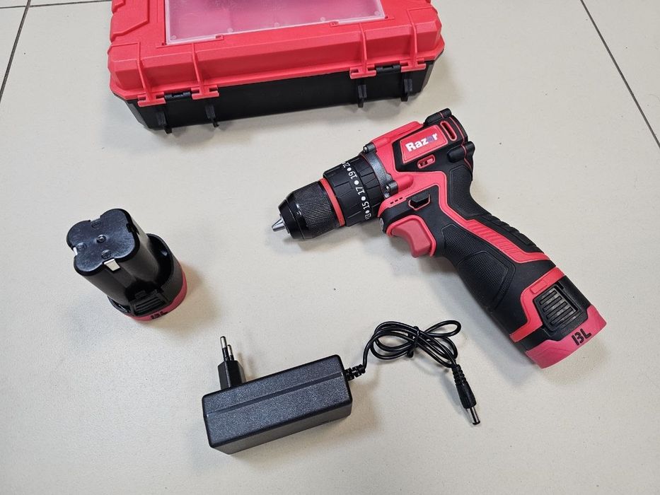 Ударный 16.8V 50Hm Бесщеточный Шуруповерт Razor BL1650 2шт Акб по 16.8V Кейс Гарантия 12мес Мощный и оч.Компактный