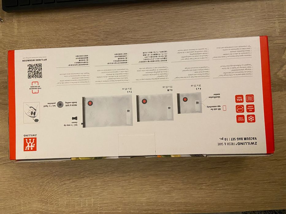 Conjunto 10 sacos vácuo Zwilling