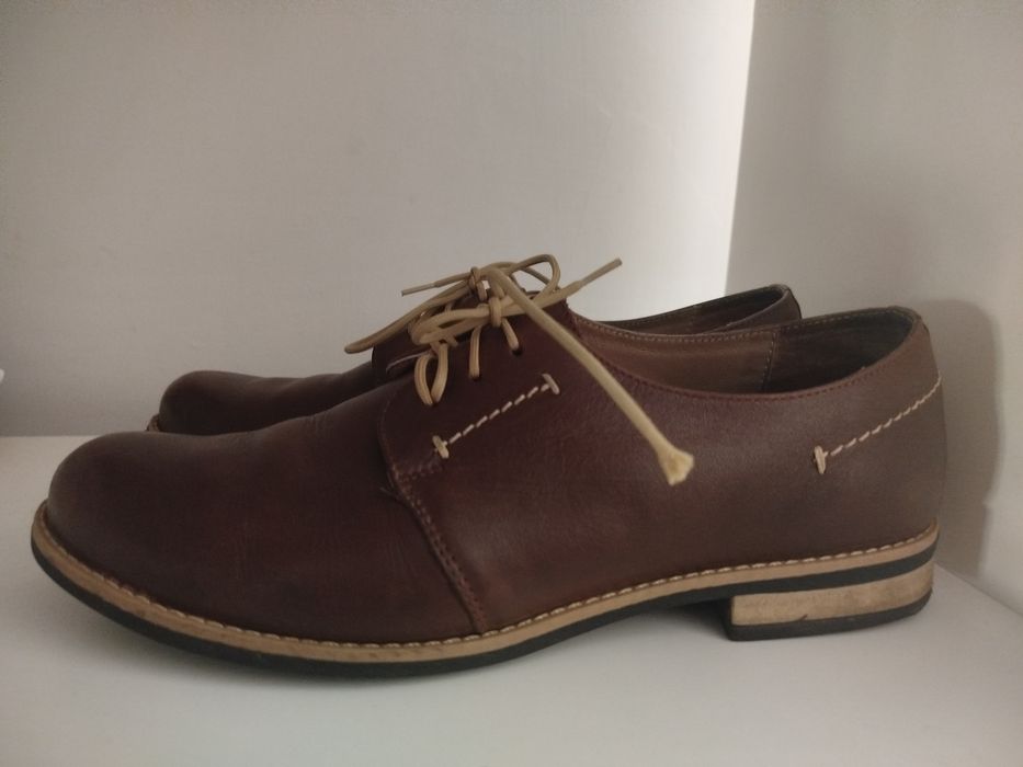 Brązowe buty damskie, półbuty, pantofle, trzewiki, rozmiar 41