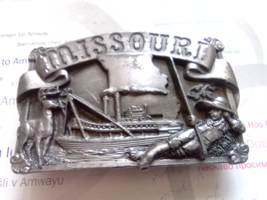 Оригінальна вінтажна пряжкаMissouri(бляха)