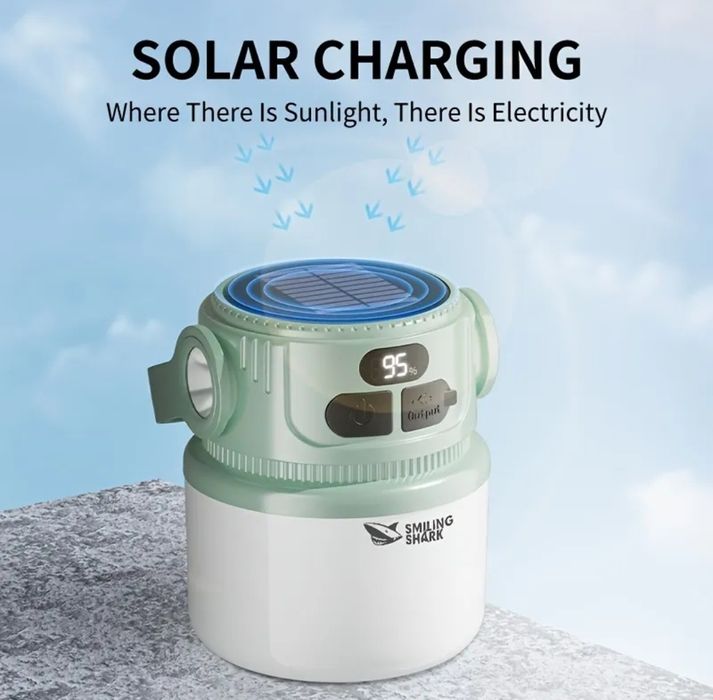 LED Лампа/Ліхтар з Сонячною Панеллю