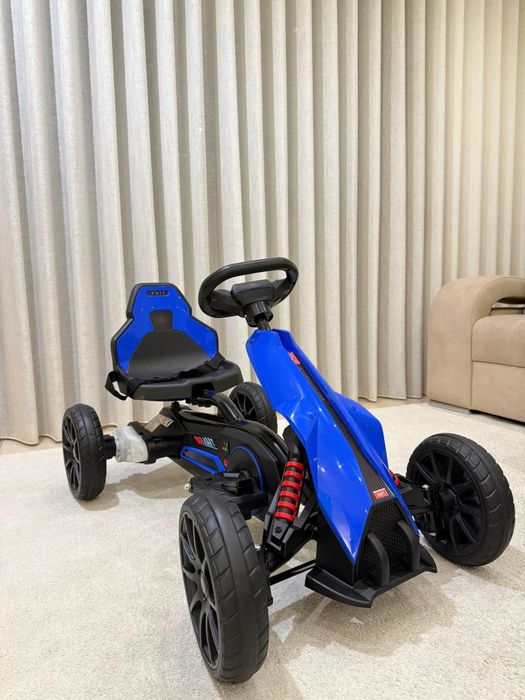 Kart Elétrico Para Criança Pp, Metal E Eva Cor Azul 100x58x58,5 Cm