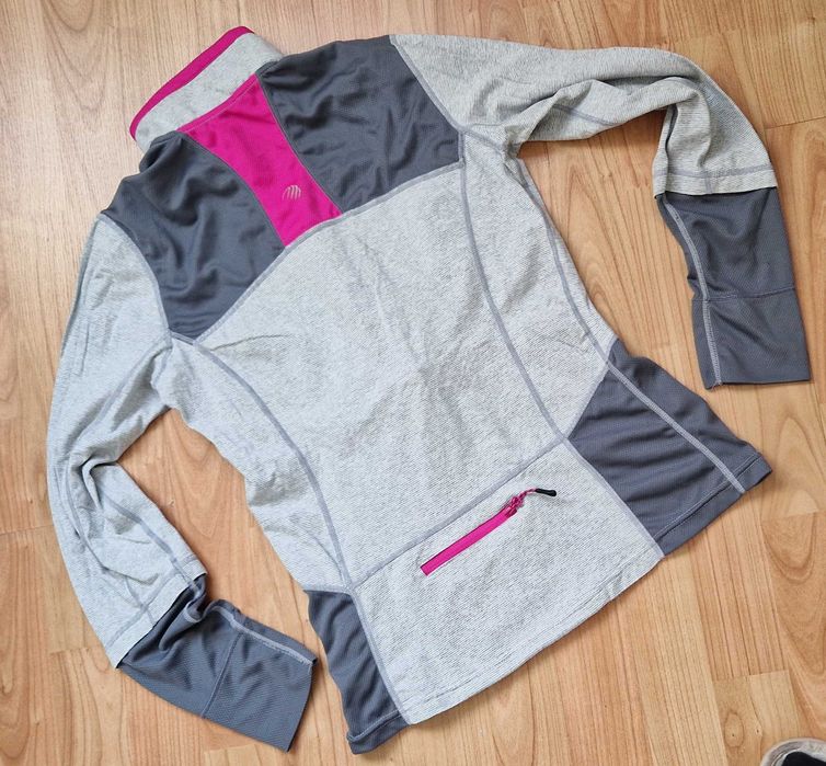 MPG Damska Bluza Termoaktywna 1/4 Zip, Odblaski,  Rozmiar S