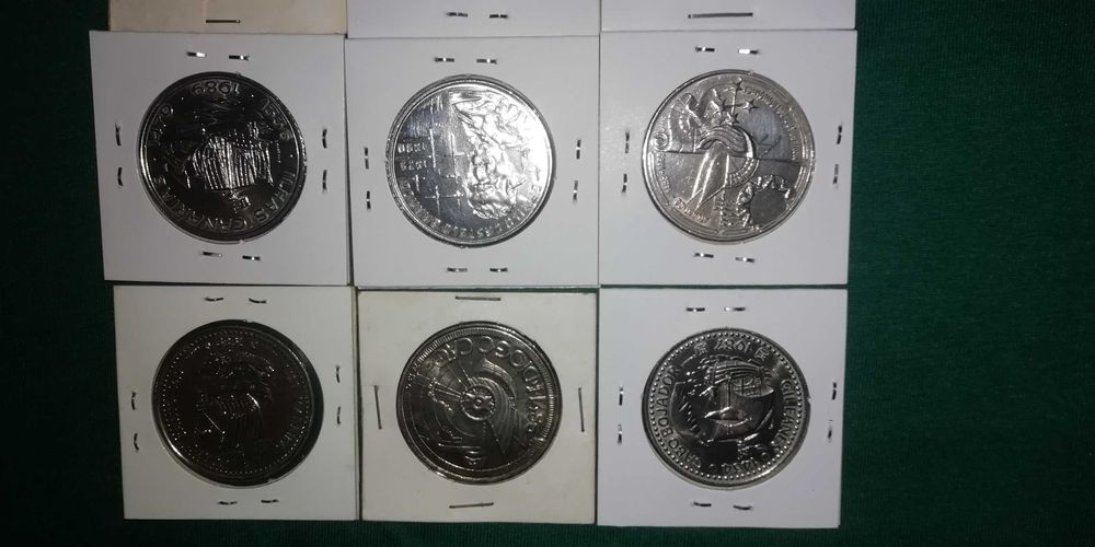Moedas escudos comemorativas