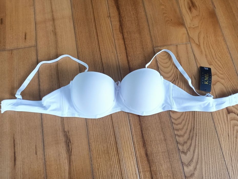 Biustonosz biały gładki 38/85 C