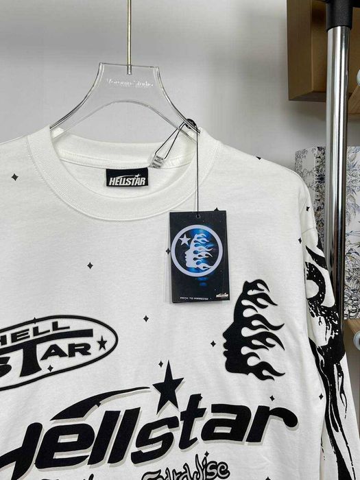 Лонгслів Hellstar | Бавовняний Лонгслів Хеллстар | Streetwear Long