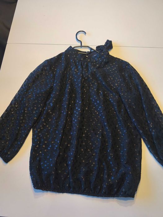 Czarna bluzka z kokardką