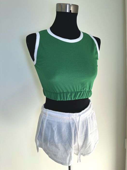 Conjunto top e calcao - novo